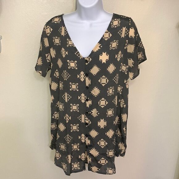 LULAROE, blouse, medium. Button down , rayon,viscose - Picture 1 of 11